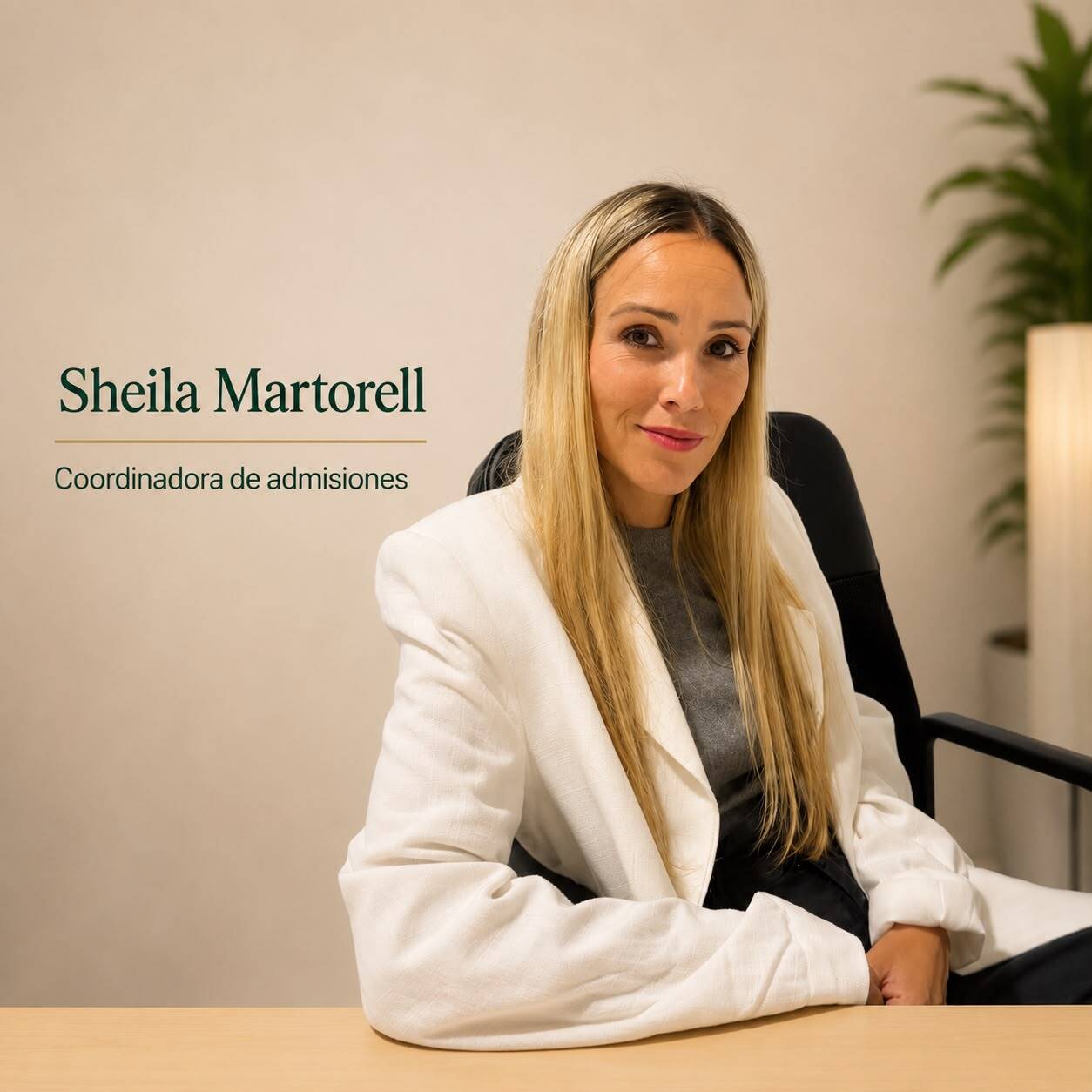 Sheila Martorell, coordinadora de admisiones